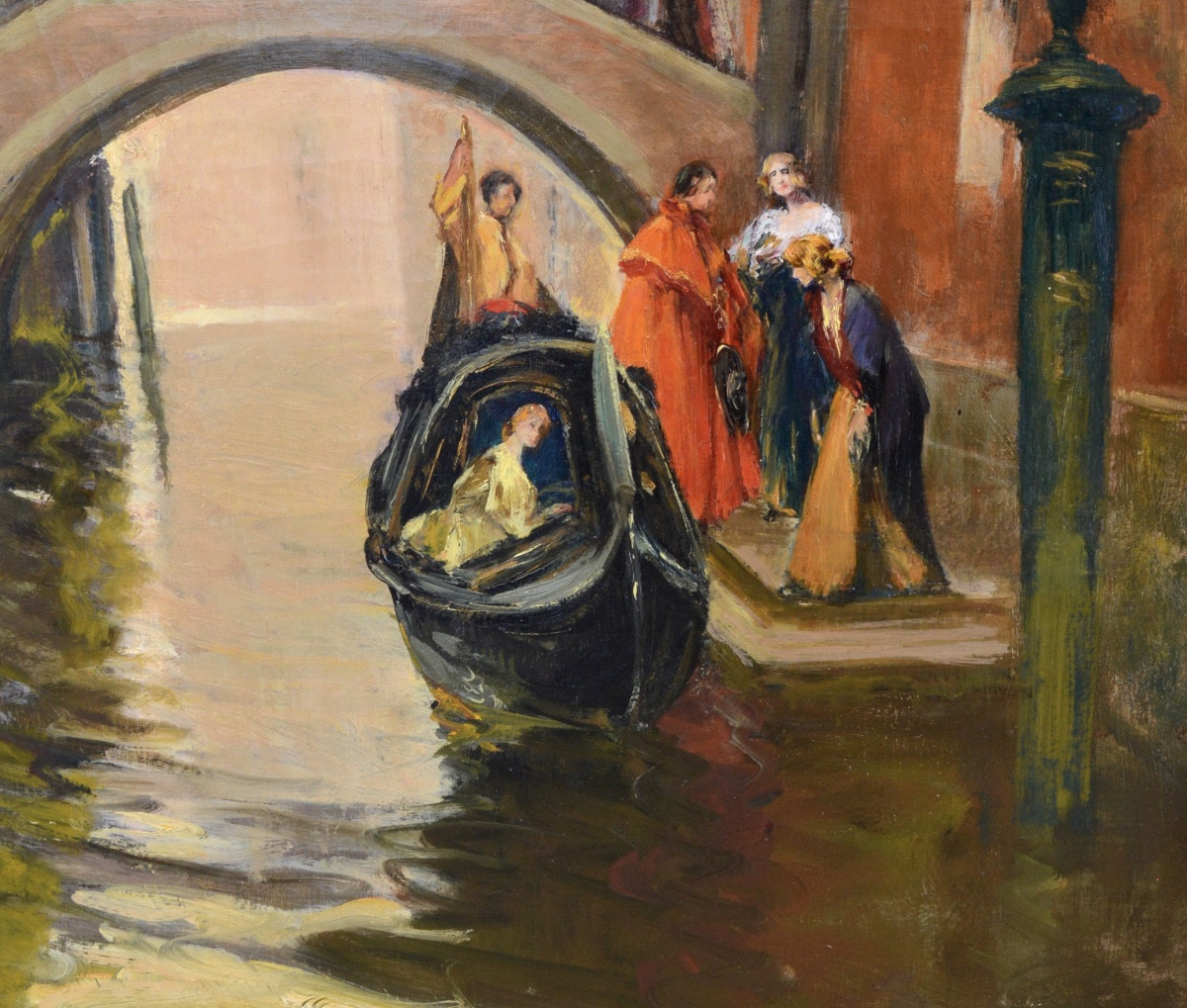 Allegre Raymond (1857-1933) “canal In Venice” Italy Provence Marseille Rialto Paris Ponte Polo-photo-4