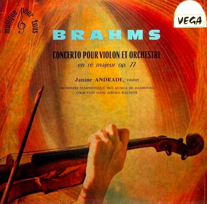 GARD Léon (1901-1979) "La valse de Brahms - Portrait de Janine ANDRADE" Paris Violoniste Japon Vivaldi Beethoven-photo-3