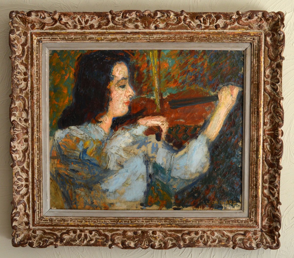 Gard Léon (1901-1979) "the Waltz Of Brahms - Portrait Of Janine Andrade" Paris Violinist Japan Beethoven Vivaldi