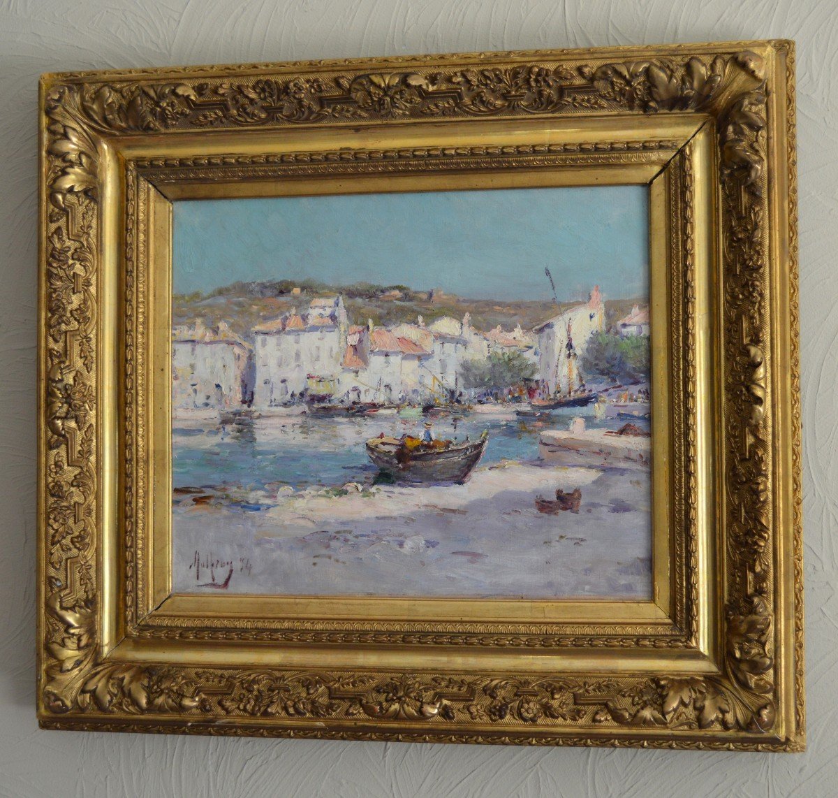 MALFROY Charles (1862-1918) "Le port de Cassis, 1894" Provence Marseille Martigues Toulon Paris-photo-3