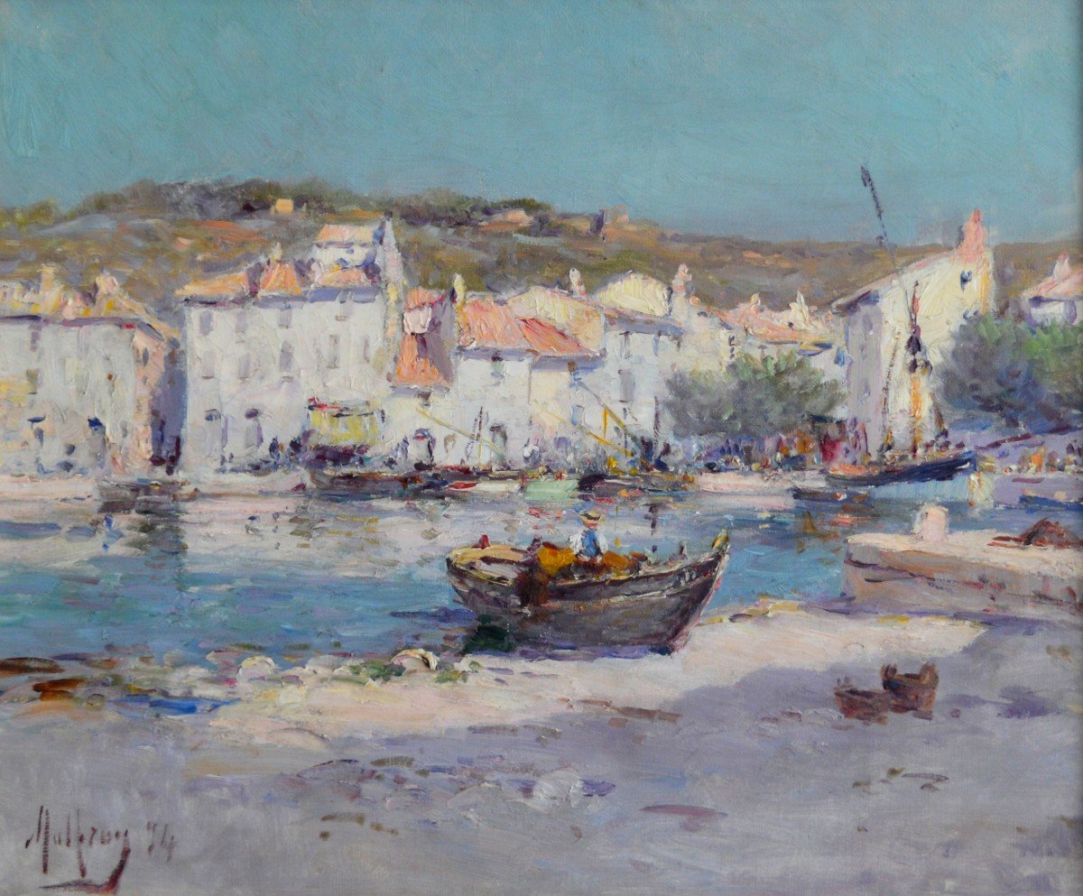 MALFROY Charles (1862-1918) "Le port de Cassis, 1894" Provence Marseille Martigues Toulon Paris