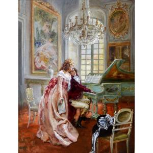 Tordi Sinibaldo (1876-1955) "the Music Recital" Italy Rome Florence Fortuny Paris Barbudo