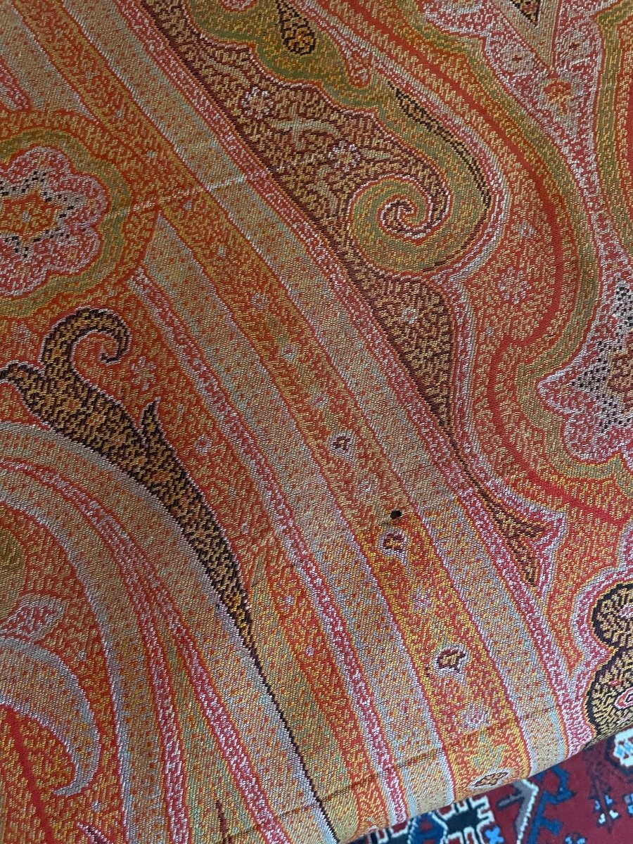 Grand Shâle Cachemire Avec Motif Paisley -photo-3