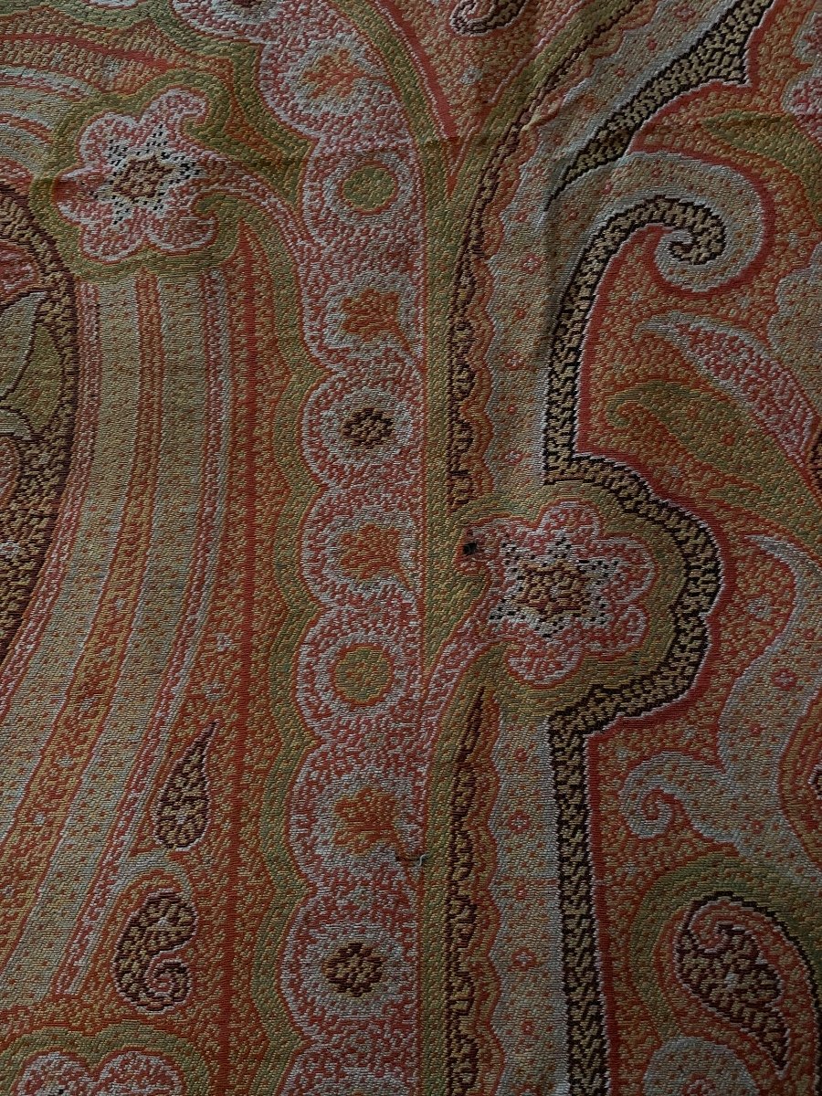 Grand Shâle Cachemire Avec Motif Paisley -photo-4