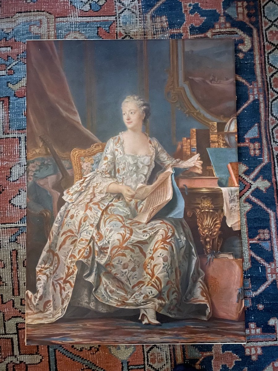 Madame De Pompadour Sur Toile -photo-2