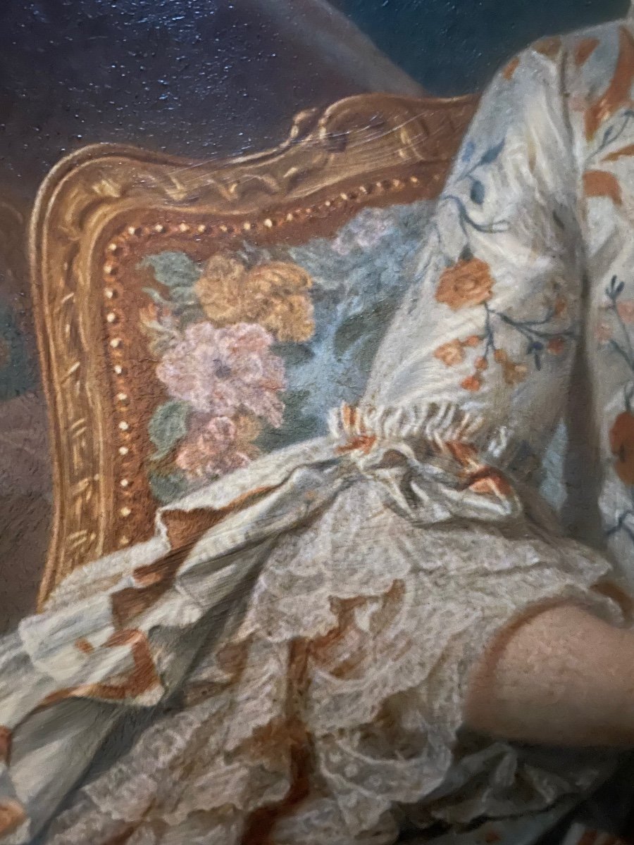 Madame De Pompadour Sur Toile -photo-3