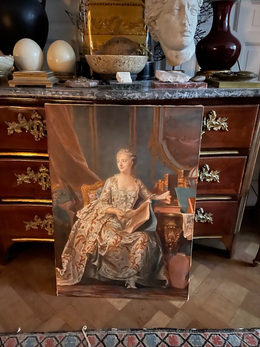 Madame De Pompadour Sur Toile 