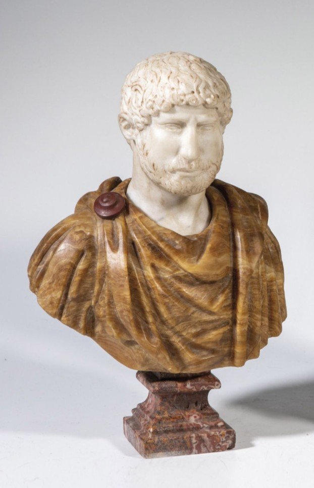 Marble Bust Of Emperor Hadrian