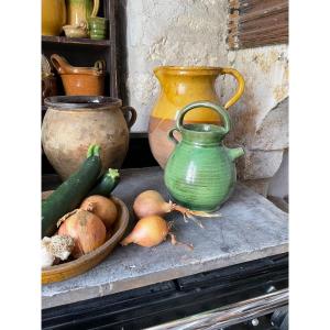 Green Terracotta Pitcher 