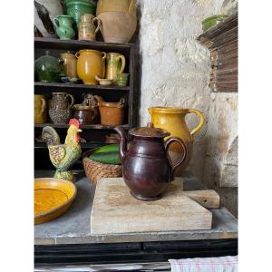 Glazed Terracotta Coffee Pot