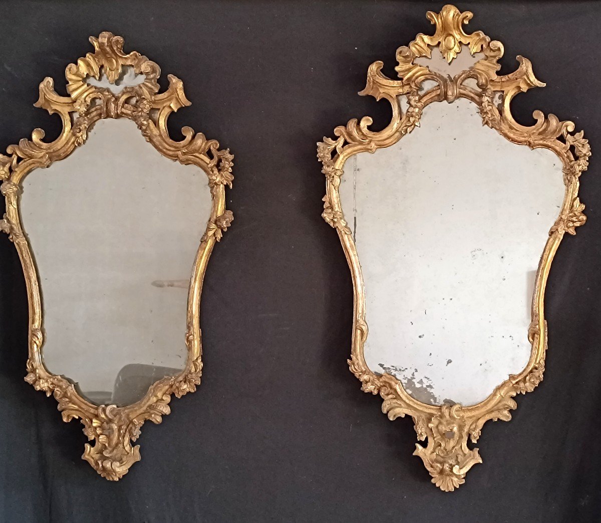 Pair Of Mirrors XVIII Eme 