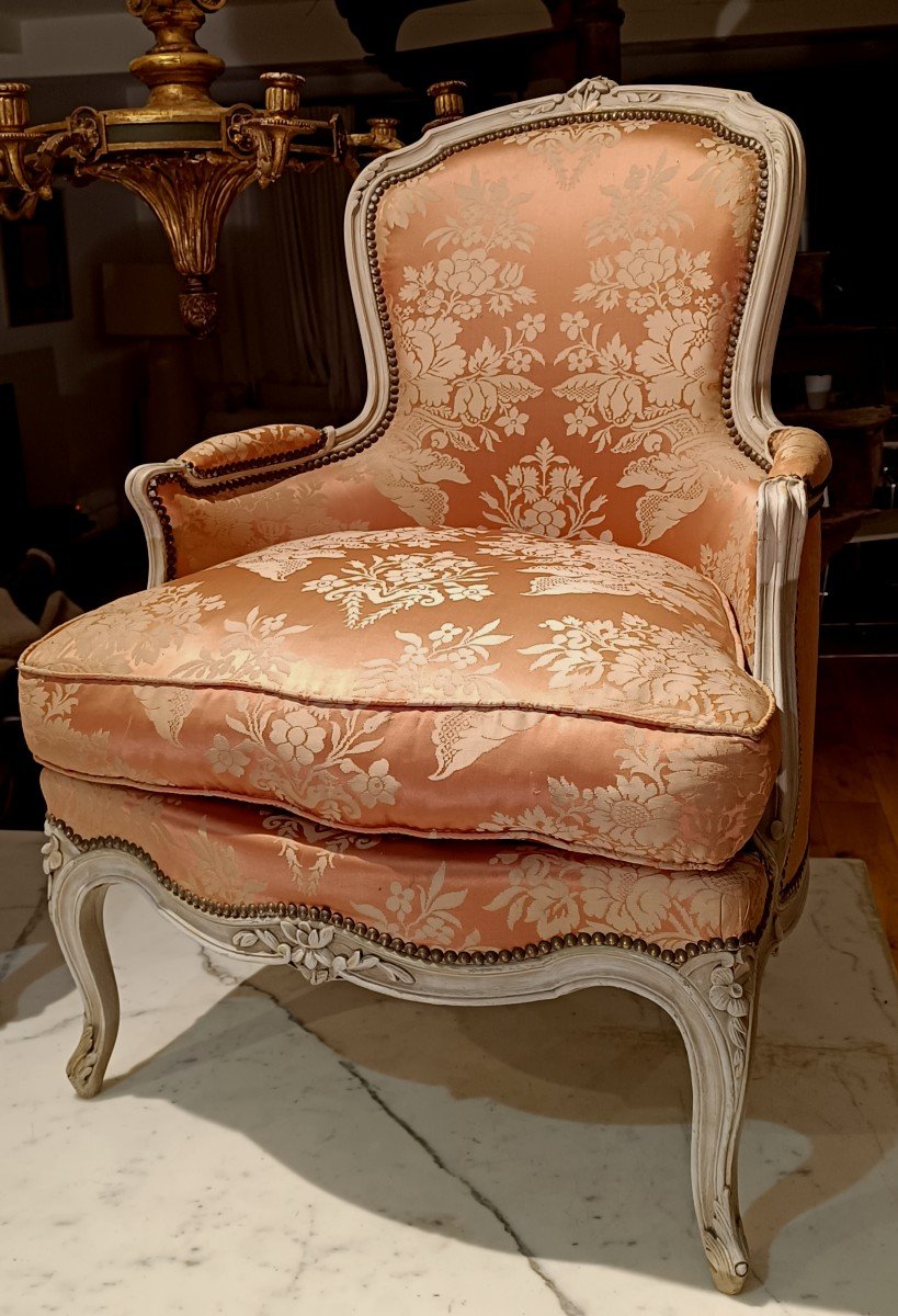 Paire De Bergéres De Style Louis XV-photo-2