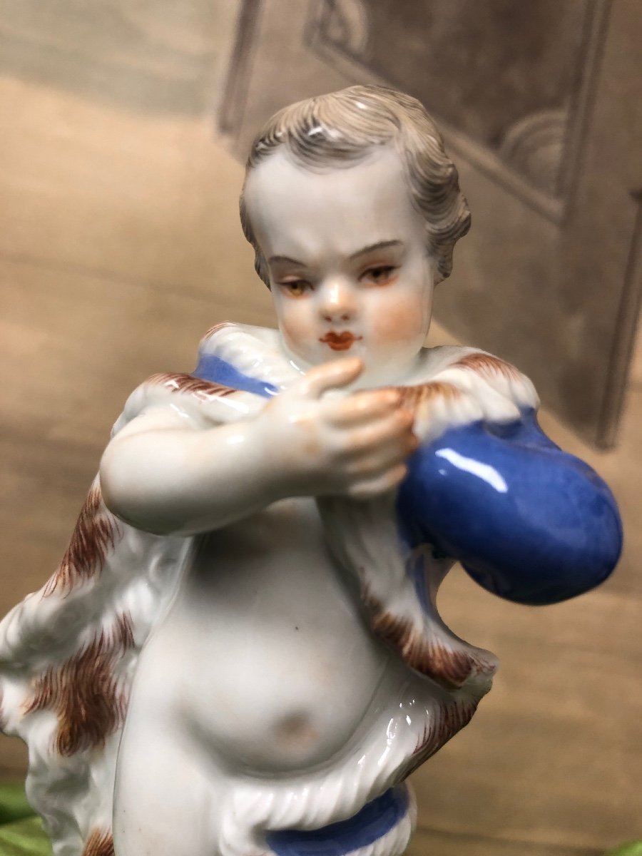 "Le Patineur" porcelaine de Meissen-photo-2