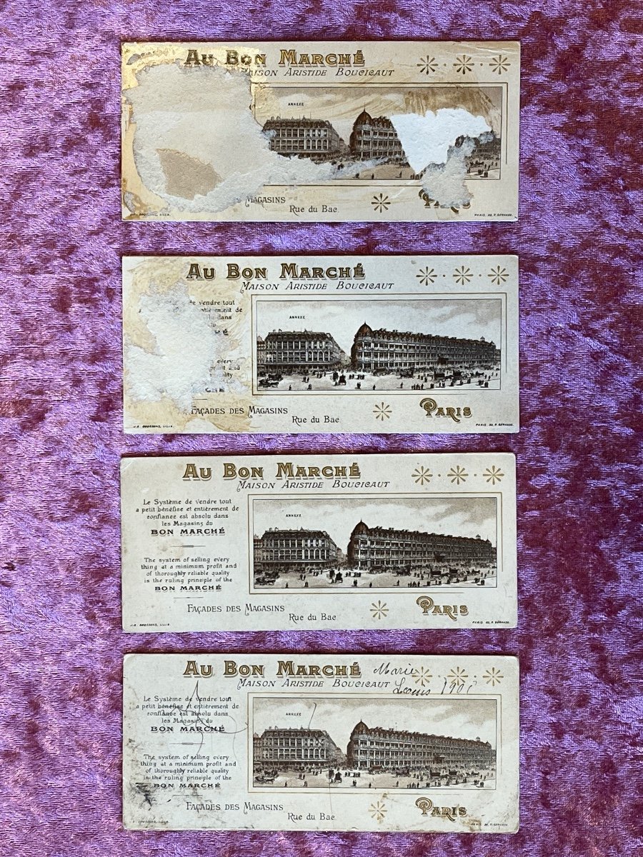 Ensemble De Rares Chromos  Anciens Avec Un Système d'Ouverture Le Bon Marché-photo-2