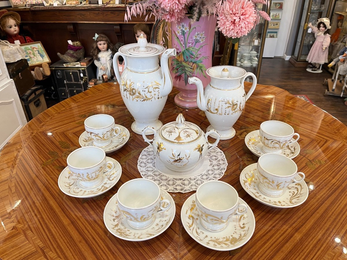 Porcelaine De Paris Tea And Coffee Set-photo-2