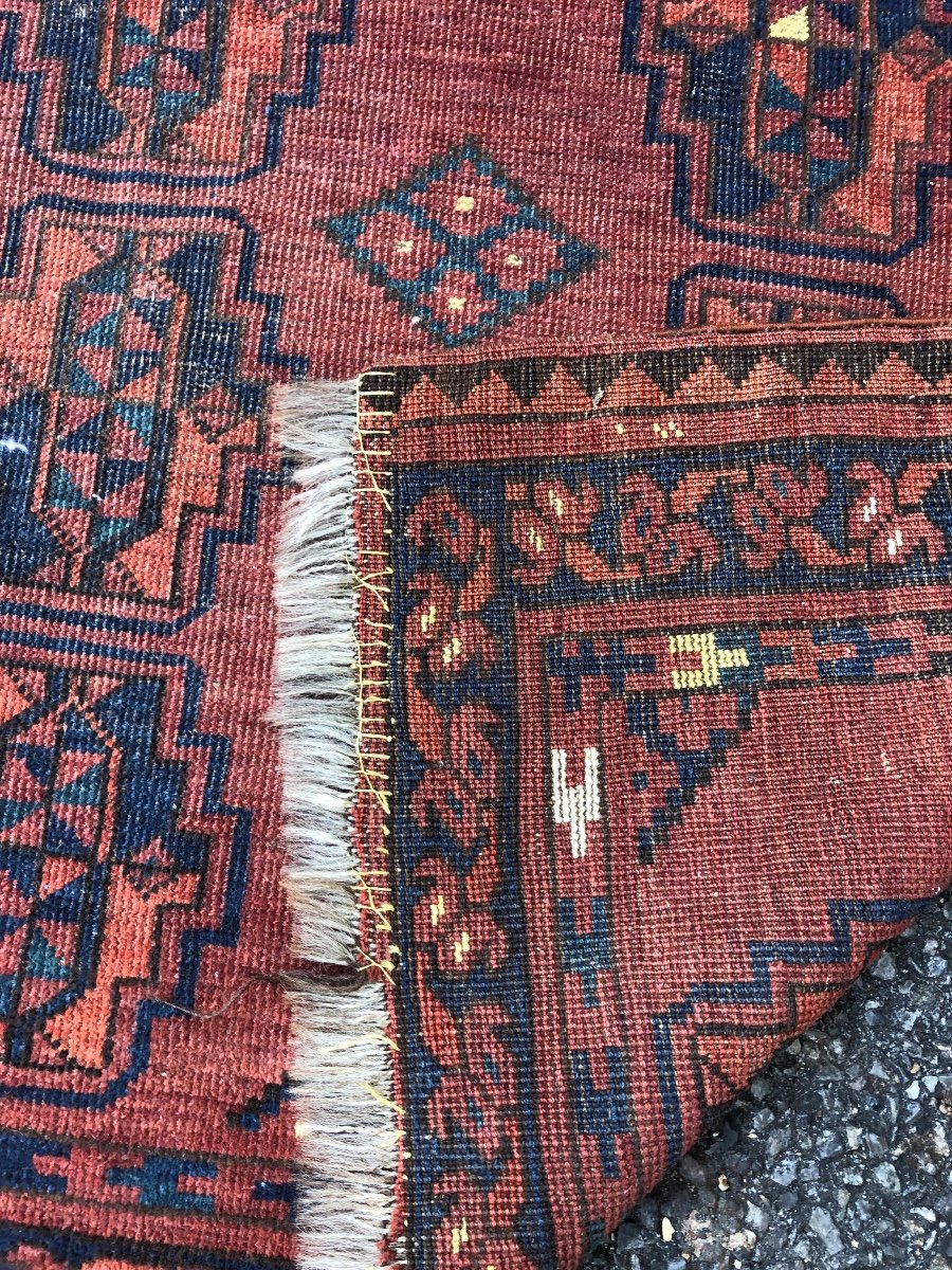 Antique Ersari Oriental Rug - Entirely Handmade - Size: 1.00 X 1.60 Meters-photo-3