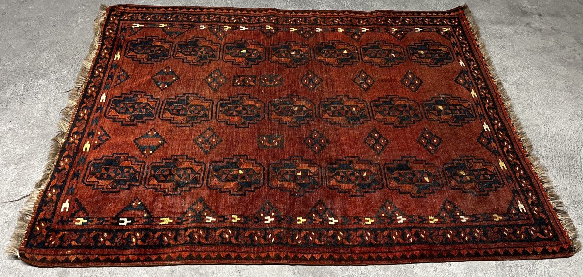 Antique Ersari Oriental Rug - Entirely Handmade - Size: 1.00 X 1.60 Meters-photo-2