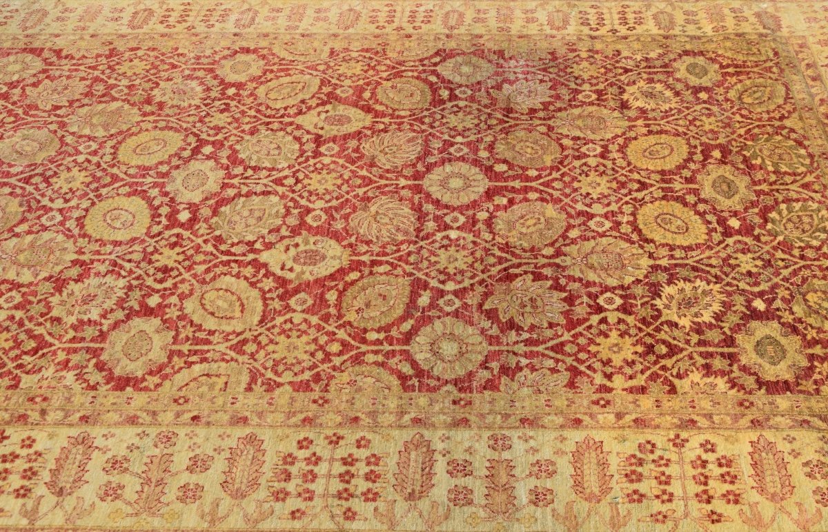 Tapis d'Orient Ziegler - Fait Main - Size:  3.90 X 2.80 Mètres -photo-2