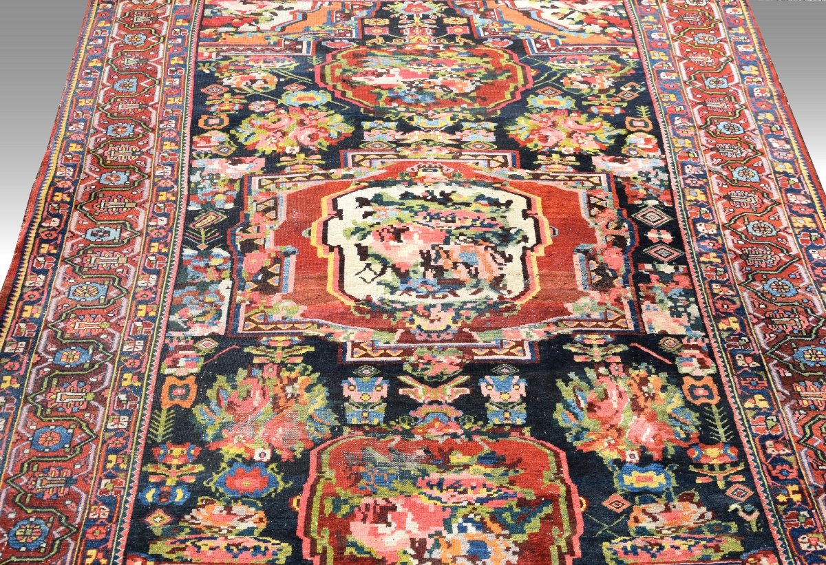 Tapis d'Orient Iran Ancien Bakhtiar Faradombeh : 3.37 x 2.13 Mètres-photo-2