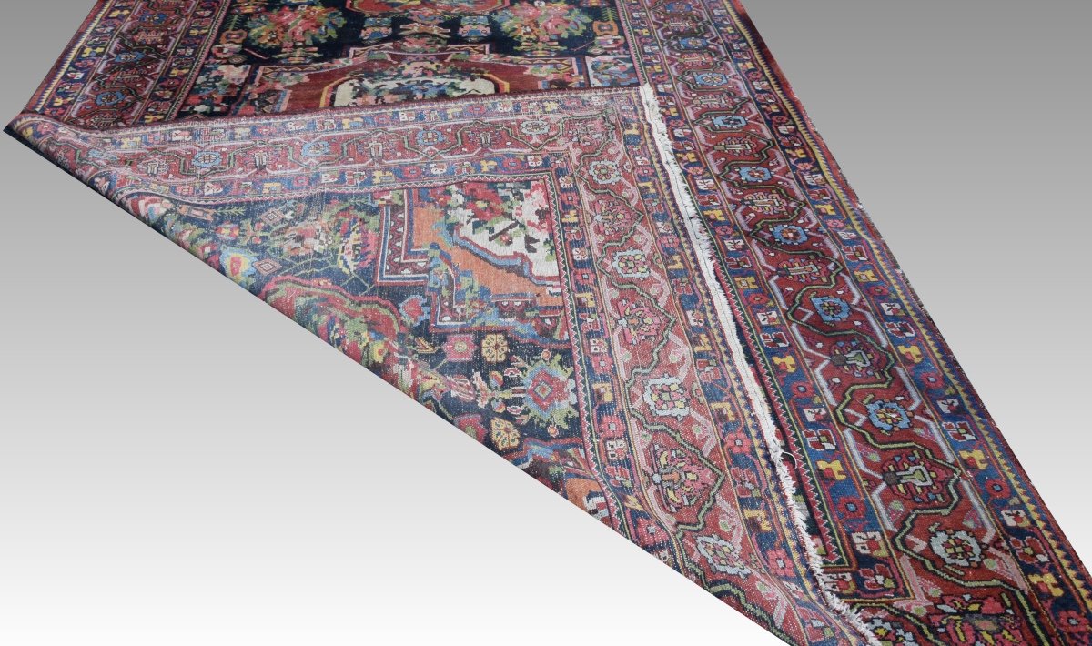 Tapis d'Orient Iran Ancien Bakhtiar Faradombeh : 3.37 x 2.13 Mètres-photo-6