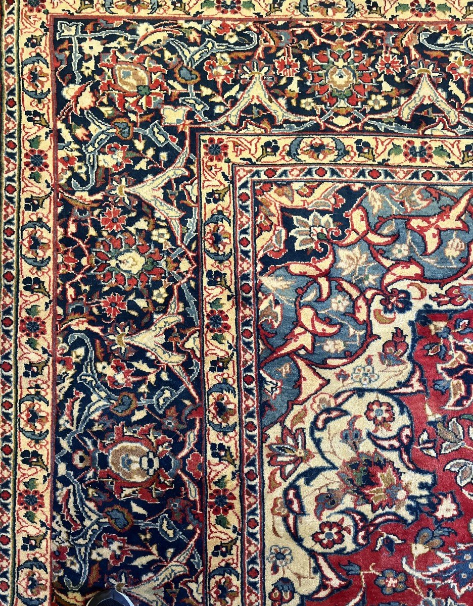 "oriental Rug Iran Isfahan - Dim: 4.17 X 3.15 Meters-photo-1