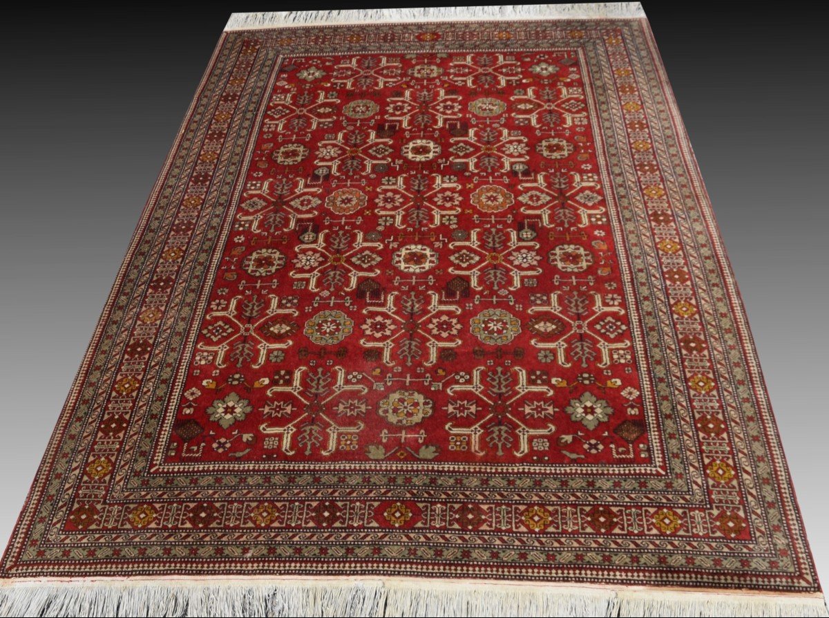 Oriental Rug From The Caucasus Derbent / Daghestan: 3.04 X 2.13 Meters-photo-3