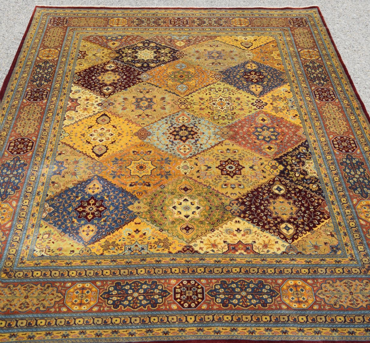 Grand Tapis d'Orient  Ziegler Shabargan : 3.10 X 2.40 Mètres -photo-2