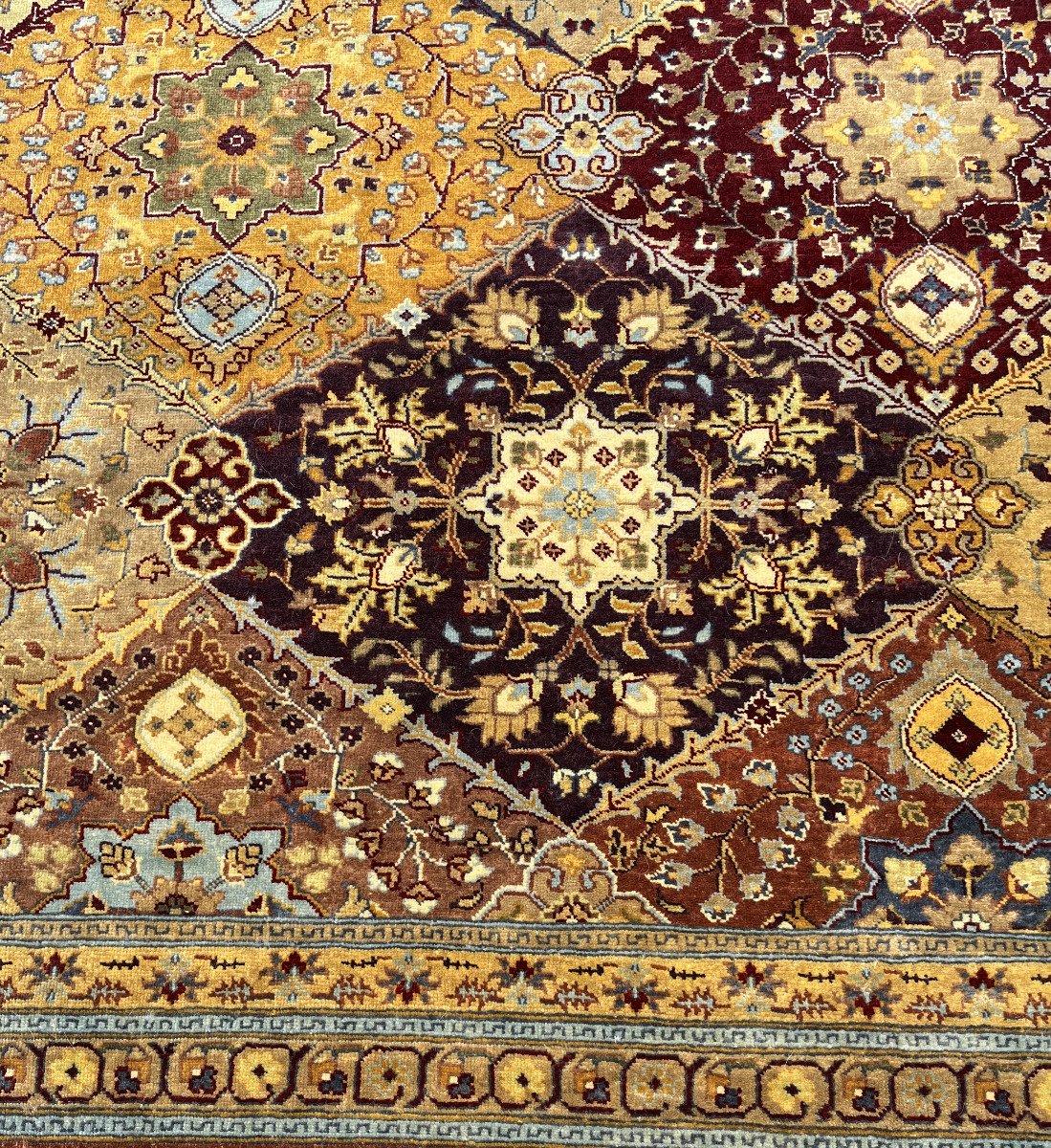 Grand Tapis d'Orient  Ziegler Shabargan : 3.10 X 2.40 Mètres -photo-8