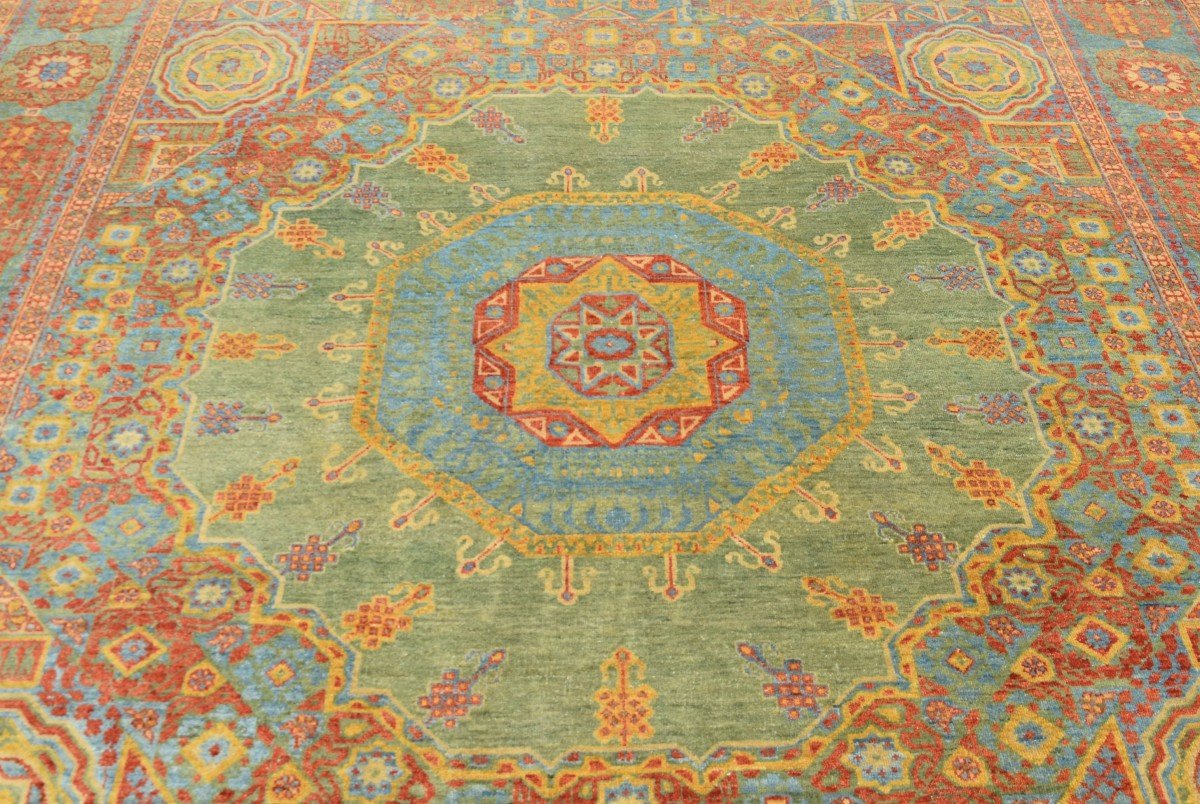 Tapis d'Orient Ziegler Mamlouk : 3.06 x 2.48 Mètres-photo-2