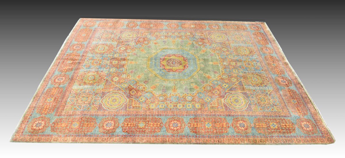 Tapis d'Orient Ziegler Mamlouk : 3.06 x 2.48 Mètres-photo-3