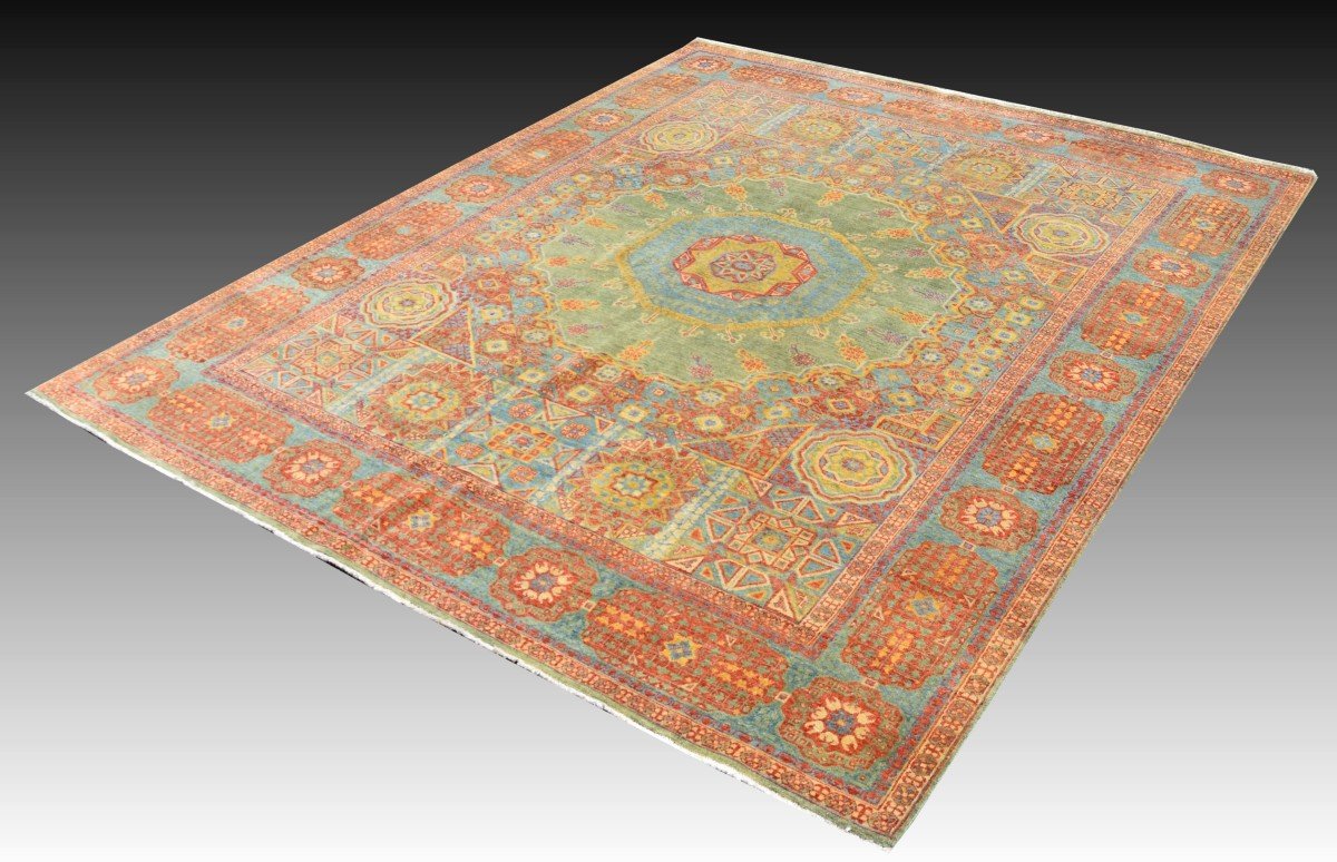 Tapis d'Orient Ziegler Mamlouk : 3.06 x 2.48 Mètres-photo-4