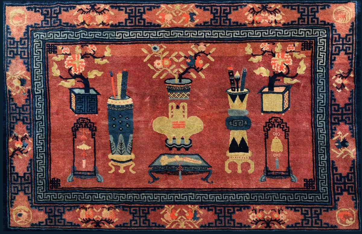 Old Chinese Beijing Rug: 160 X 230 Cm