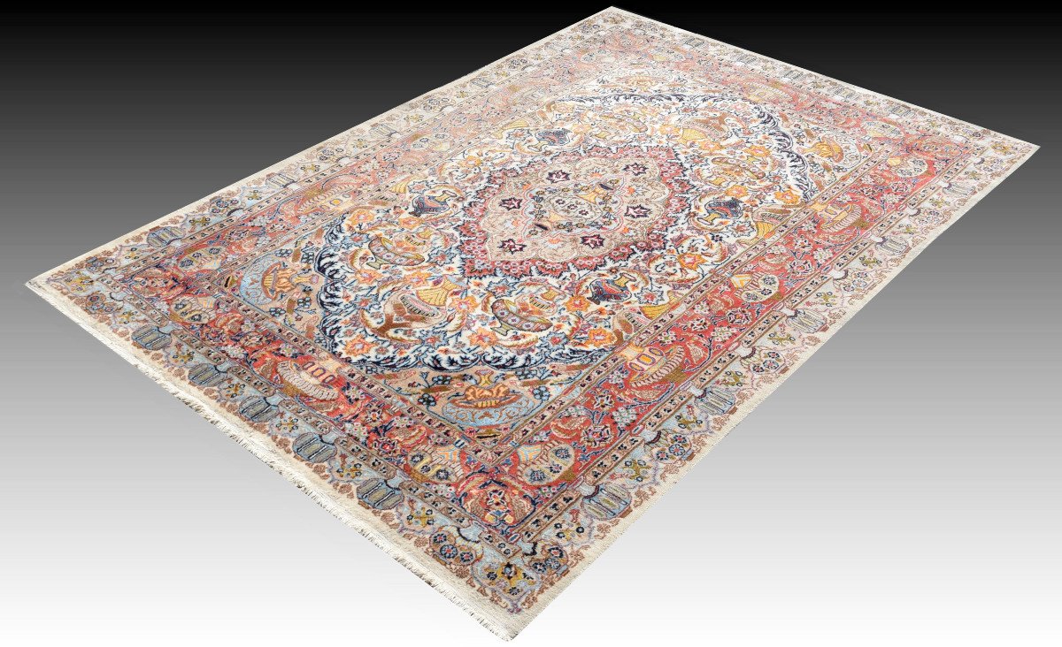  Kashmar Iran Wool Oriental Rug: 2.00 X 2.90 Meters-photo-3