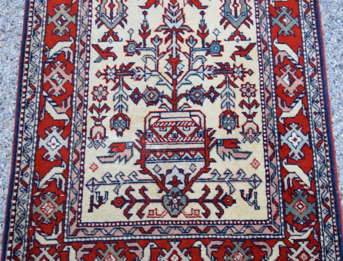 Grand et long  Tapis d'Orient Caucase Kazak Urss : 0.80 X 3.50 Mètres -photo-1