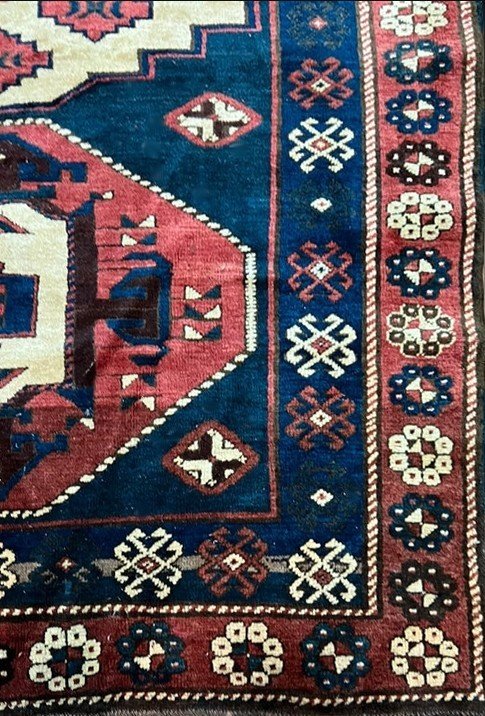 Oriental Carpet From The Caucasus Kazak: 3.50 X 1.30 Meters - Hallway Rug, Runner-photo-3