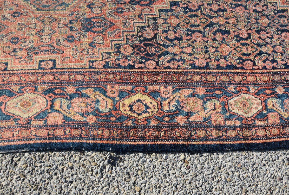 Large Oriental Rug Senneh Iran Kurdish Tribes: 6.40 X 1.00 Meters -photo-5