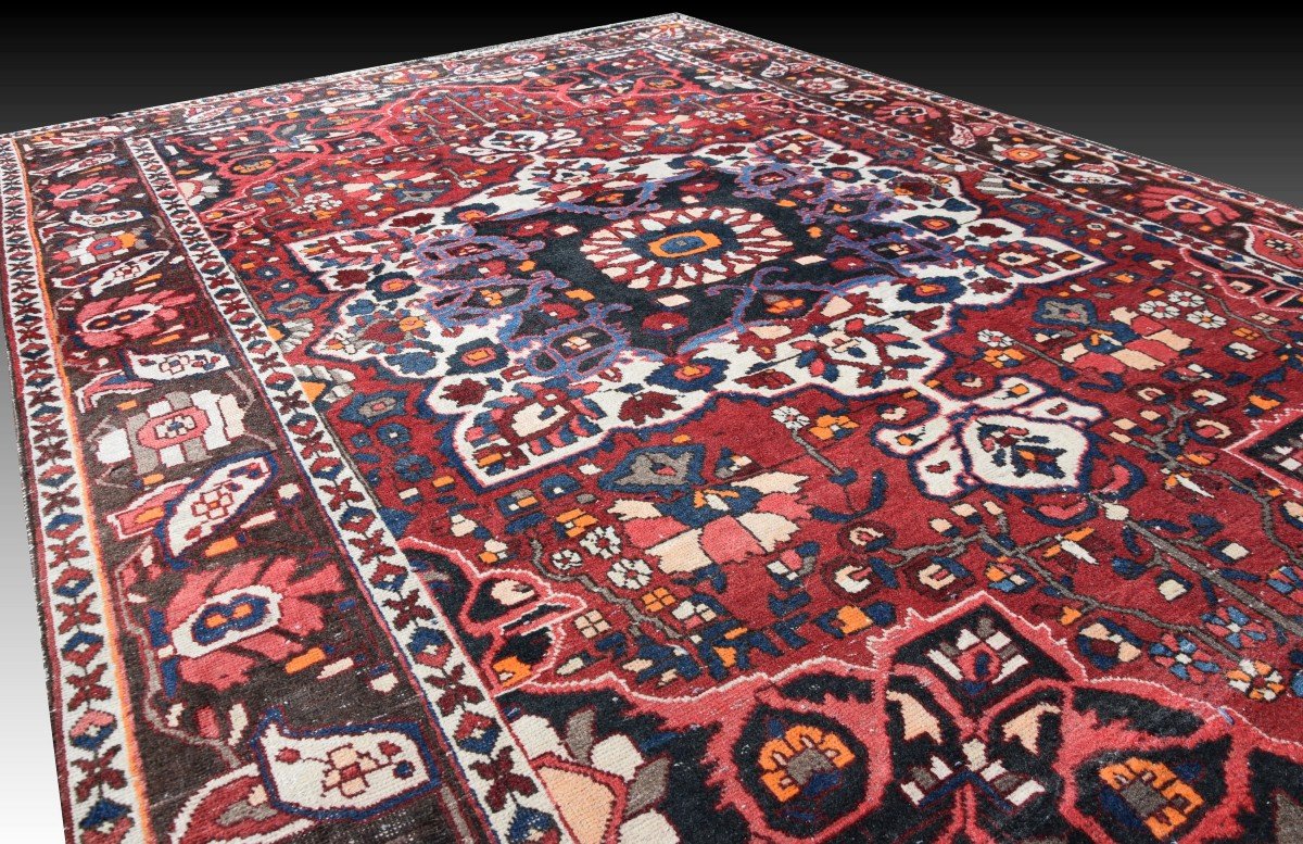 Tapis d'Orient Persan Iran Bakthiar -fait Main  : 3.10 X 2.00 Mètres-photo-3