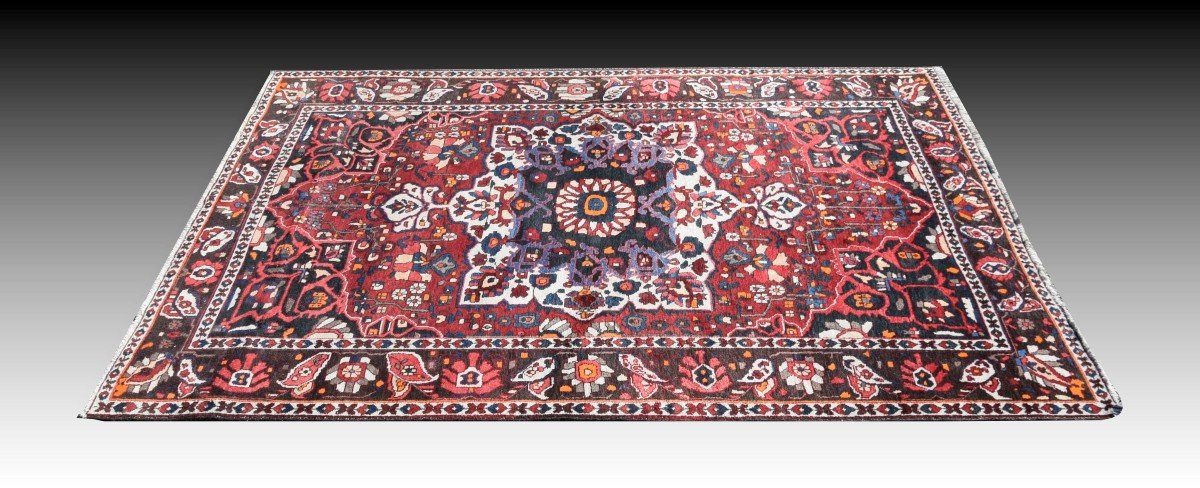 Tapis d'Orient Persan Iran Bakthiar -fait Main  : 3.10 X 2.00 Mètres-photo-8