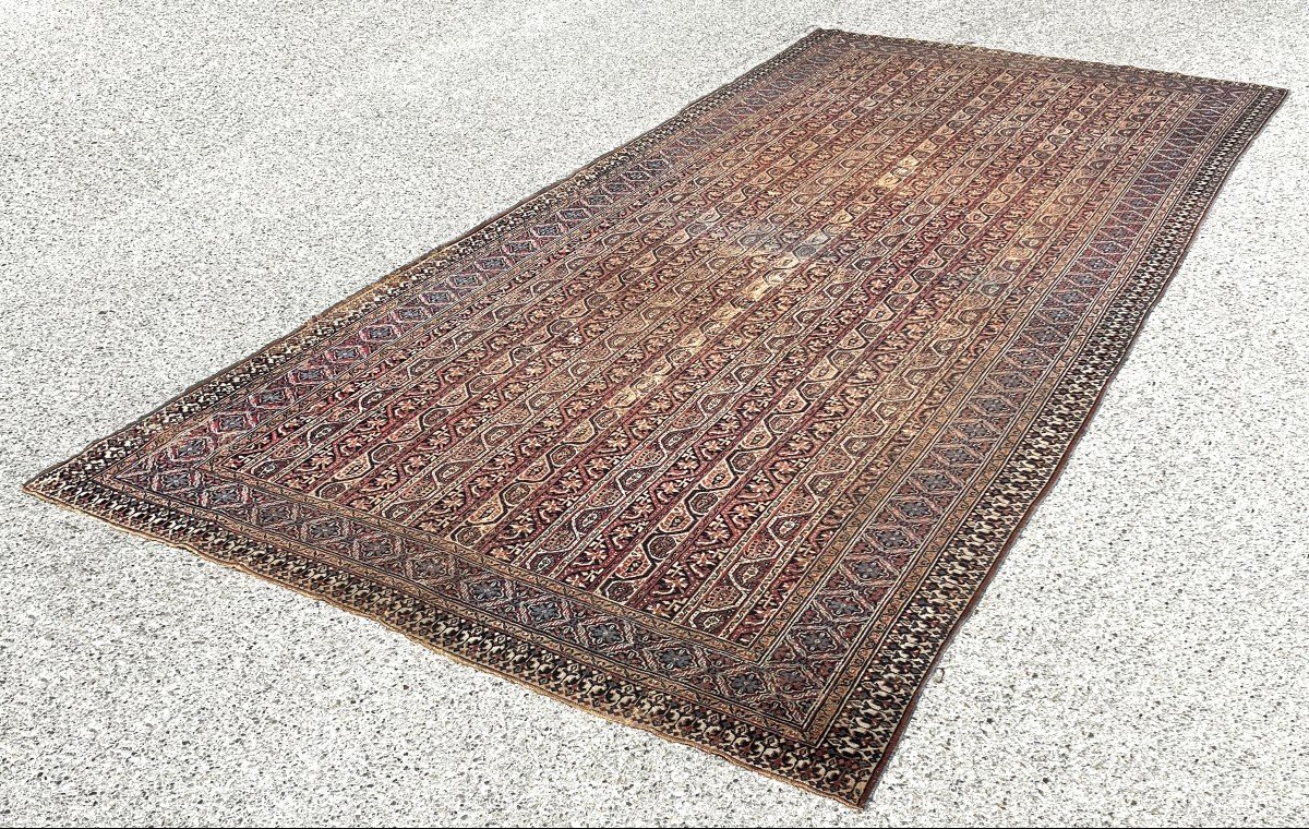 Grand Tapis d'Orient,  Ancien Meshed Khorassan Iran : 4.90 X 2.30 Mètres-photo-3