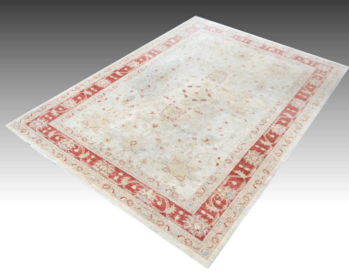  Tapis d'Orient Ziegler : 3.06 X 2.00 Mètres - En Laine, Fait Main"-photo-2