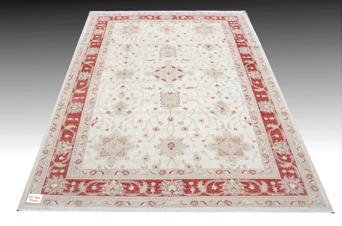  Tapis d'Orient Ziegler : 3.06 X 2.00 Mètres - En Laine, Fait Main"-photo-1