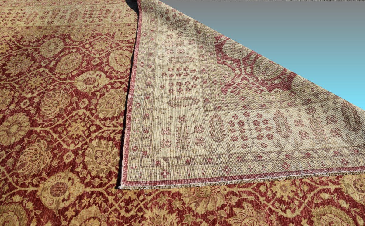 Ziegler Oriental Rug :  3.90 X 2.80 Meters - Handmade Wool-photo-7