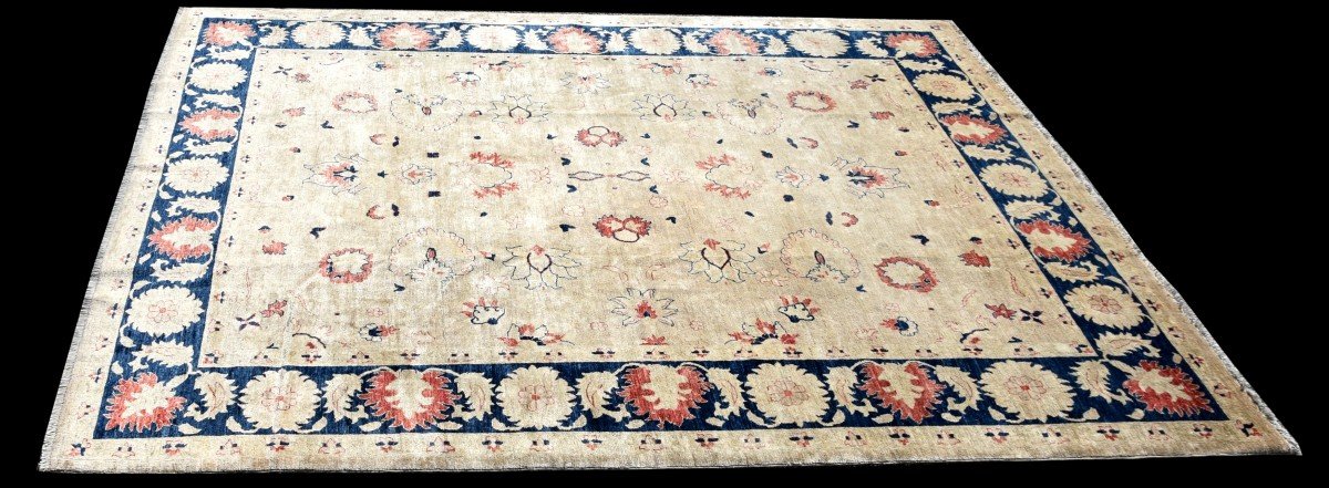 Tapis d'Orient Ziegler : 3.00 X 2.45 Mètres - Laine Fait Main-photo-2