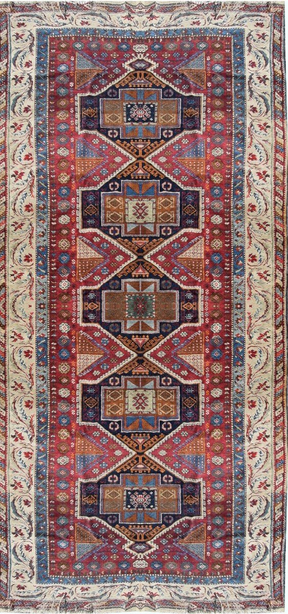 Antique Turkish Rug: Reşiyan, Kurdish Tribe: 1.58 X 3.35 Meters-photo-3