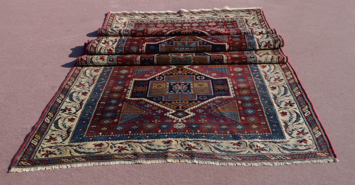 Antique Turkish Rug: Reşiyan, Kurdish Tribe: 1.58 X 3.35 Meters-photo-4