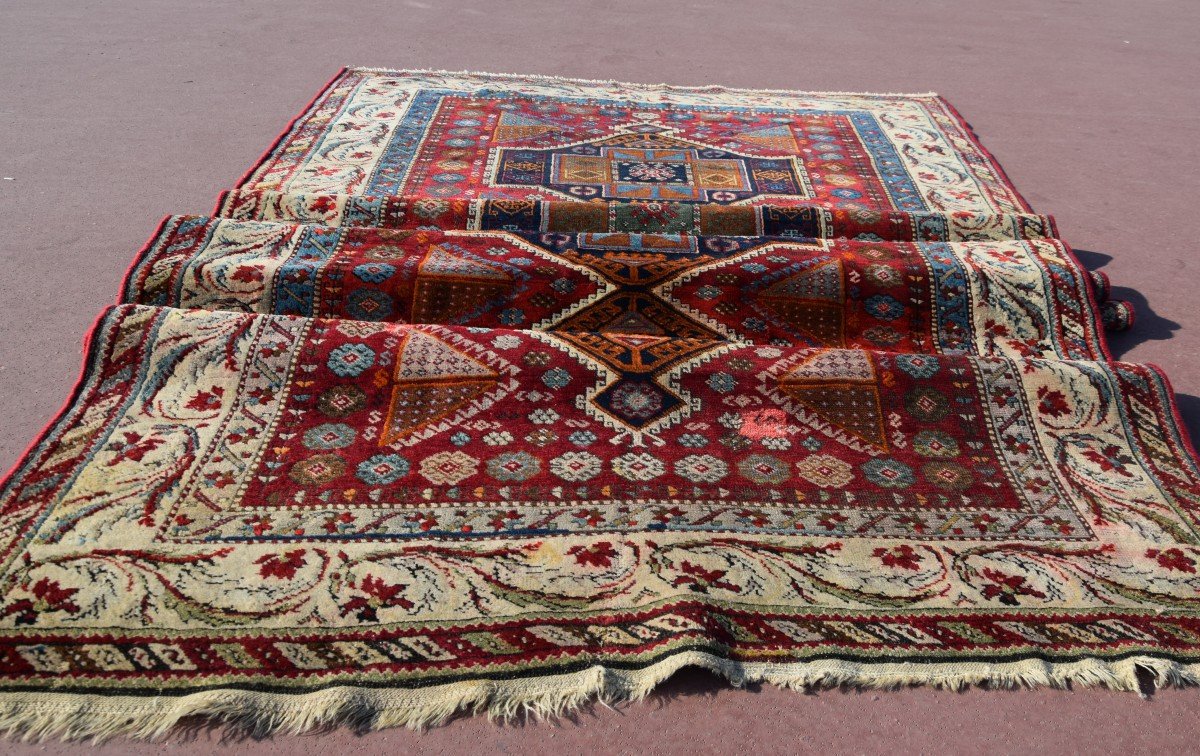 Antique Turkish Rug: Reşiyan, Kurdish Tribe: 1.58 X 3.35 Meters-photo-6