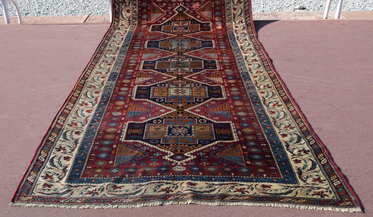 Antique Turkish Rug: Reşiyan, Kurdish Tribe: 1.58 X 3.35 Meters-photo-5