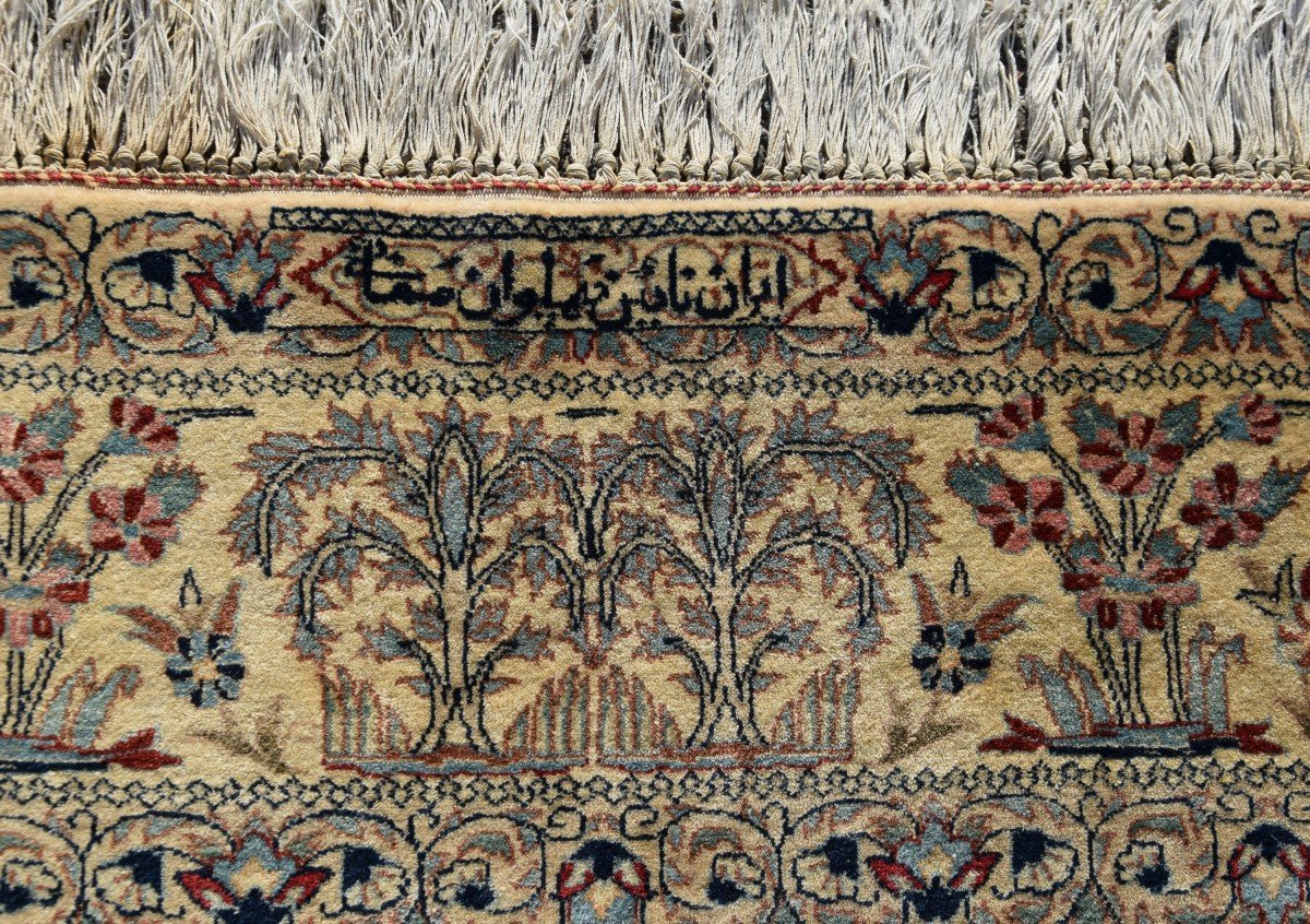 Oriental Rug Iran Nain Wool And Silk - Signed - 1.60 X 2.30 Meters-photo-2