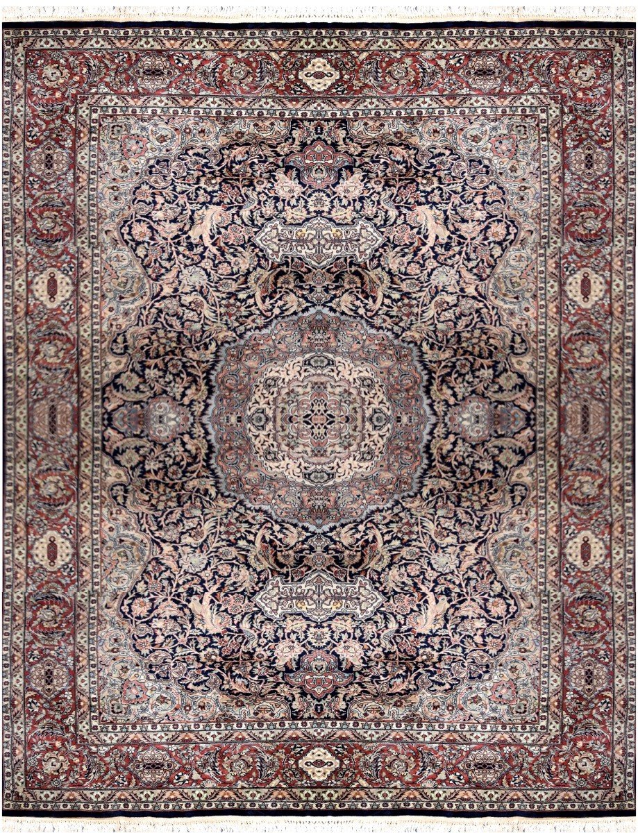 Sino-persian Rug - Handmade - 2.90 X 1.85 Meters-photo-2