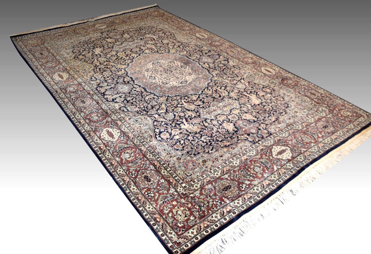 Sino-persian Rug - Handmade - 2.90 X 1.85 Meters-photo-6